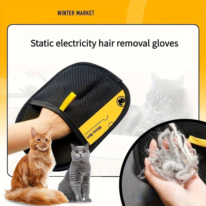 Magic Gloves Reusable Pet Static Hair Removal